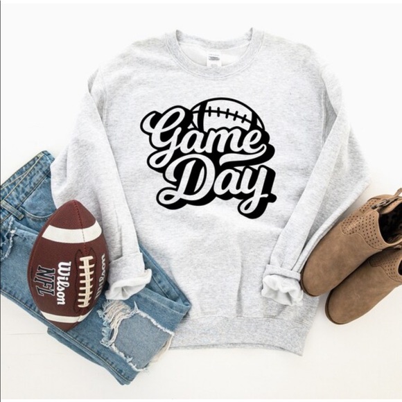 Football Sweatshirt | Game Day Sweatshirt - Picture 1 of 2
